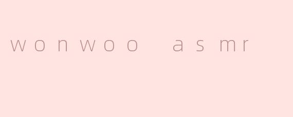 wonwoo asmr